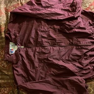 Russell Athletic Burgundy Windbreaker